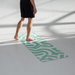 Geometric Maze Yoga Mat Non-Slip and Cushioned