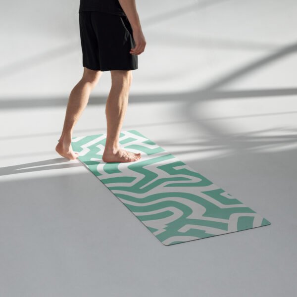Geometric Maze Yoga Mat Non-Slip and Cushioned