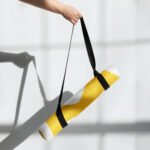 Yellow Swirl Yoga Mat Stylish & Functional Comfort