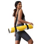 Yellow Swirl Yoga Mat Stylish & Functional Comfort