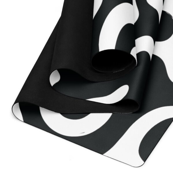 Black and White Lines Yoga Mat Stylish and Functional Comfort