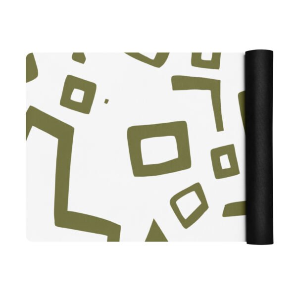 Olive Motif Yoga Mat Soft and Comfort