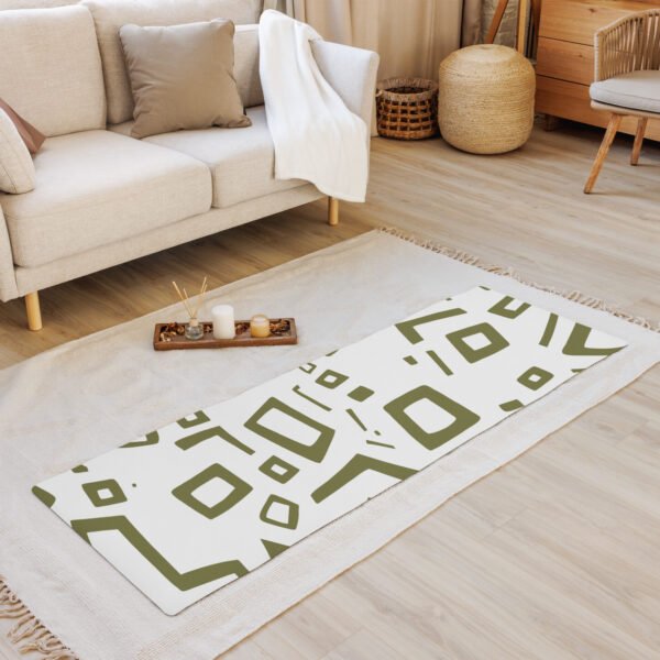 Olive Motif Yoga Mat Soft and Comfort