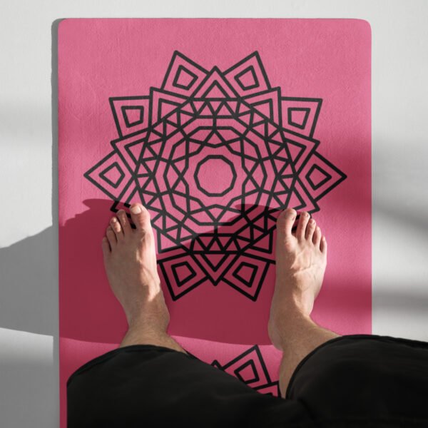 Pink Mandala Power Yoga Mat Comfort & Style