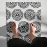 Artistic Mandala Yoga Mat Non-Slip and Cushioned