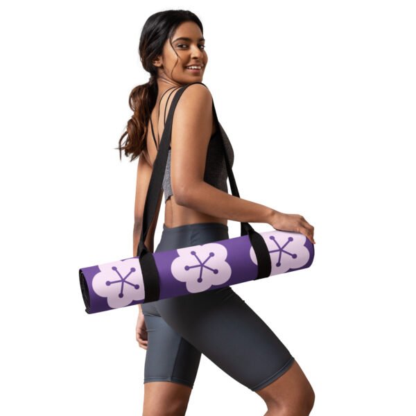 Purple Blossom Yoga Mat Comfort and Style