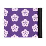 Purple Blossom Yoga Mat Comfort and Style