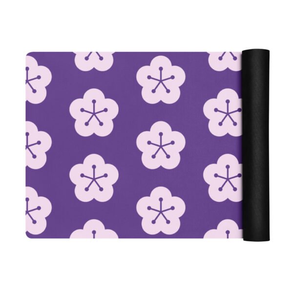Purple Blossom Yoga Mat Comfort and Style