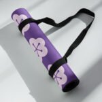 Purple Blossom Yoga Mat Comfort and Style