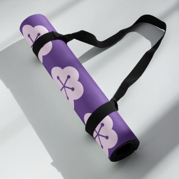 Purple Blossom Yoga Mat Comfort and Style