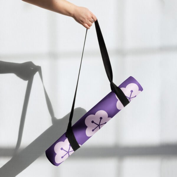 Purple Blossom Yoga Mat Comfort and Style