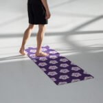 Purple Blossom Yoga Mat Comfort and Style