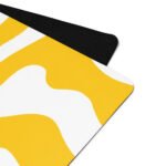 Yellow Swirl Yoga Mat Stylish & Functional Comfort