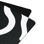 Black and White Lines Yoga Mat Stylish and Functional Comfort