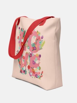 Artful Love Blooms Tote Bag