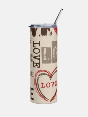 Artistic Love Pattern Tumbler