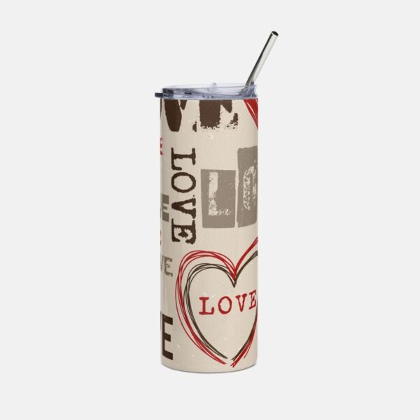Artistic Love Pattern Tumbler