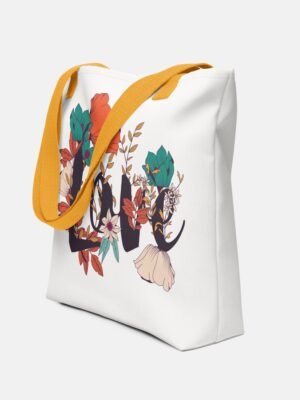 Boho LOVE Flower Tote Bag