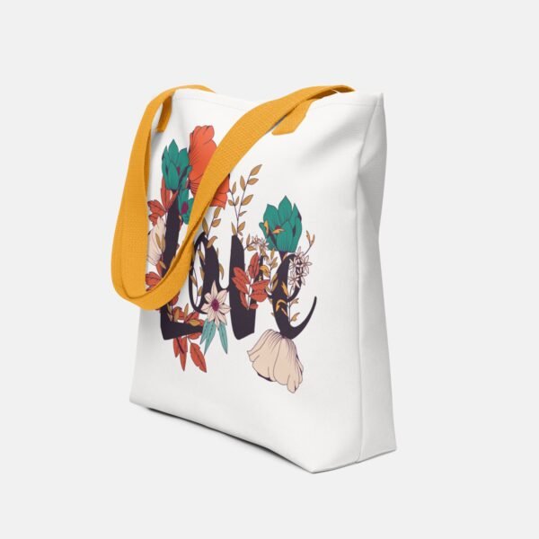 Boho LOVE Flower Tote Bag