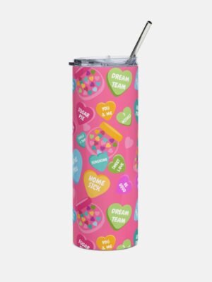 Candy Hearts and Jars Tumbler