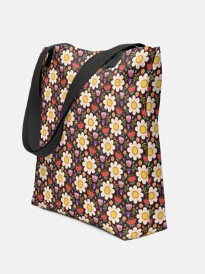 Colorful Daisy Bloom Tote Bag