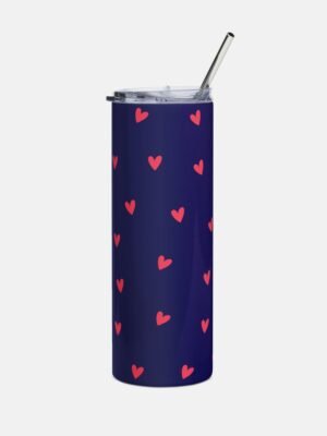 Dreamy Blue Heart Tumbler