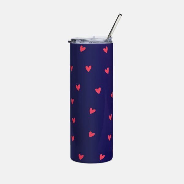 Dreamy Blue Heart Tumbler