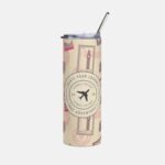 Postage Stamp Design Tumbler