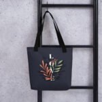 Elegant Leafy LOVE Tote Bag