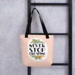 Dream Big Floral Tote Bag