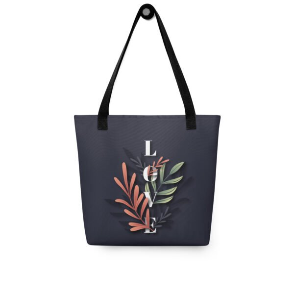Elegant Leafy LOVE Tote Bag