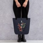 Elegant Leafy LOVE Tote Bag