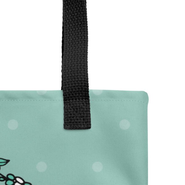 Floral Heart Lovebirds Tote Bags