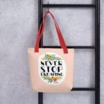 Dream Big Floral Tote Bag