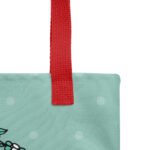 Floral Heart Lovebirds Tote Bags