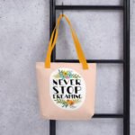 Dream Big Floral Tote Bag