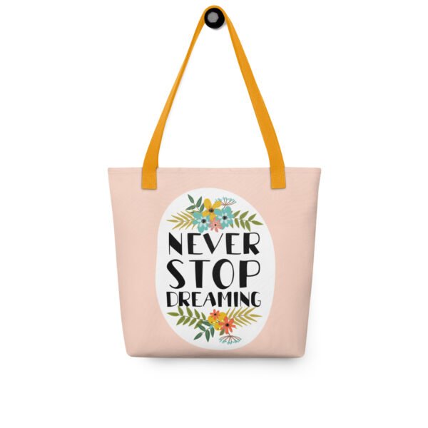Dream Big Floral Tote Bag