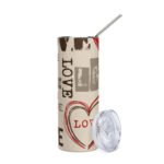 Artistic Love Pattern Tumbler