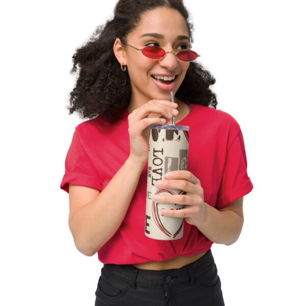 Artistic Love Pattern Tumbler