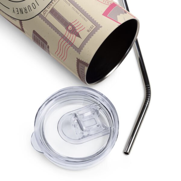 Postage Stamp Design Tumbler