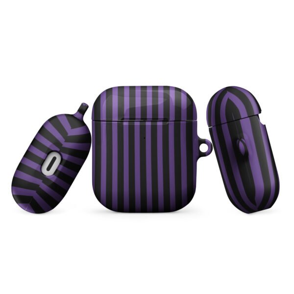 Purple Black Regal Stripe Case for AirPods®