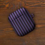 Purple Black Regal Stripe Case for AirPods®