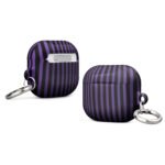 Purple Black Regal Stripe Case for AirPods®