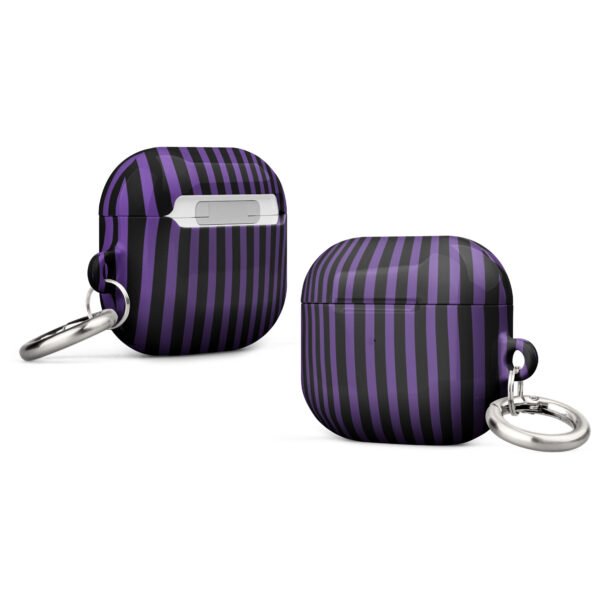 Purple Black Regal Stripe Case for AirPods®