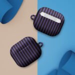 Purple Black Regal Stripe Case for AirPods®