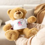 Mom Love You Floral Teddy Bear