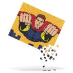 Vibrant Flying Superhero Jigsaw Puzzle