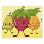 Cheerful Fruity Friends Jigsaw Puzzle