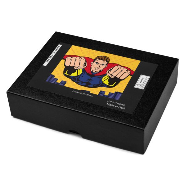 Vibrant Flying Superhero Jigsaw Puzzle